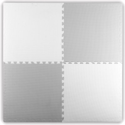 Ricokids veľká penová podložka puzzle 60x60cm 4 ks biela a sivá – Sleviste.cz