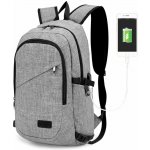 Kono E6715 Batoh na notebook 15.6" Šedý s USB – Zboží Živě