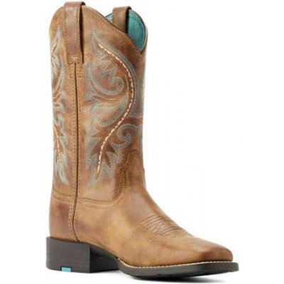 Westernové boty Ariat Round Up Zip hnědé – Sleviste.cz