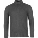 Firetrap Full Zip Knit Jumper pánská Charcoal Marl