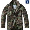 Army a lovecká bunda, kabát a blůza Bunda Brandit M65 Standard woodland