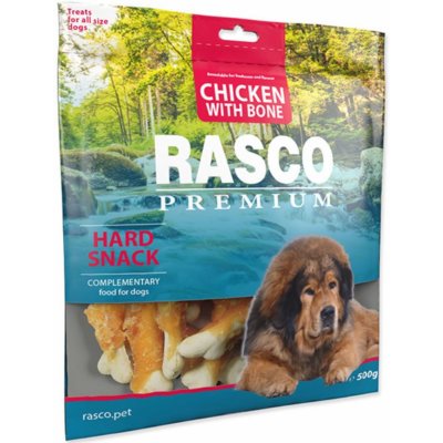 RASCO Premium kosti obalené kuřecím masem 500 g – Zboží Mobilmania