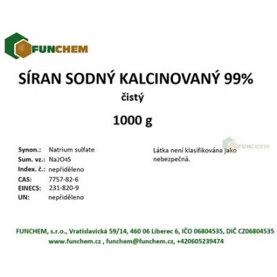 Hexachem Síran sodný bezvodý p.a. - 1000 g – Hledejceny.cz