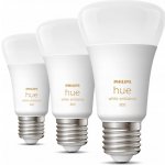 Philips Hue Bluetooth LED White Ambiance set 3ks žárovek 8719514328266 E27 A60 3x6W 3x800lm 2200-6500K bílé stmívatelné – Hledejceny.cz