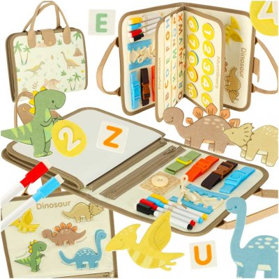 Creative Corner Smyslová manipulační deska montessori dinosaurus case – Zboží Dáma