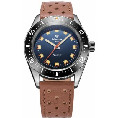 Nivada Grenchen Aquamar Blue - Brown Racing Strap – Hledejceny.cz