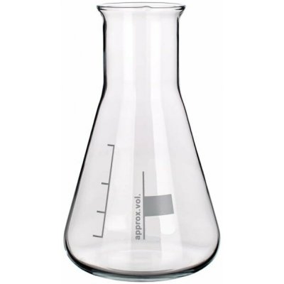 Erlenmayerova (kuželová) baňka 200 ml, široký hrdlo, borosilikátové sklo, SIMAX – Hledejceny.cz
