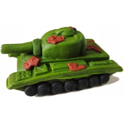 Cukrová figurka na dort - Tank, 8 cm – Sleviste.cz