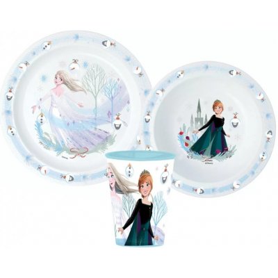 Stor Vánoční sada plastového nádobí pro děti Ledové království Frozen 3 díly