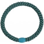 KKNEKKI Gumička do vlasů Kknekki Slim Petrol Green, modrá barva, textil – Zbozi.Blesk.cz