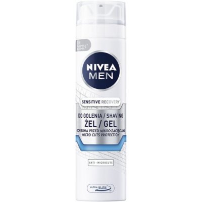 Nivea, Pánsky regeneračný gél na holenie Sensitive Recovery 200 ml – Zbozi.Blesk.cz