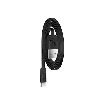 USAMS SJ200 Flat Datový Kabel Type C 2A Black