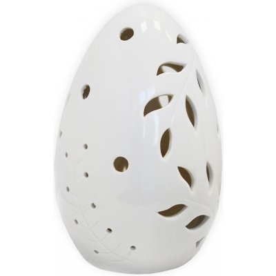 Vajíčko porcelán 15,5cm bílá – Zboží Dáma