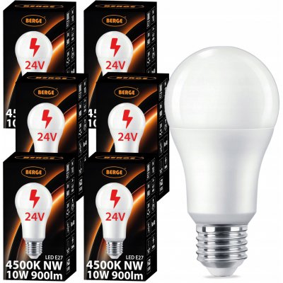 Berge LED žárovka MILIO E27 10W 900Lm neutrální bílá 24V – Hledejceny.cz