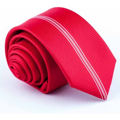 Greg Červená slim fit kravata 93166 – Hledejceny.cz