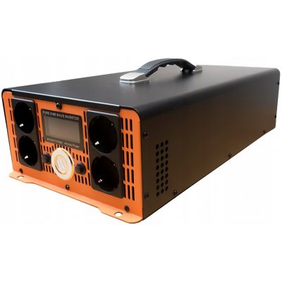 HOULI Power Inverter z 12V na 230V, 2500W/5000W, čistá sinus – Sleviste.cz