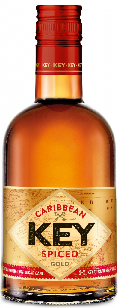 Key Spiced Caribbean Gold 35% 0,5 l (holá láhev)