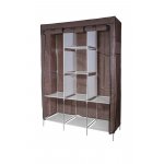 HomeLife Textilní skříň TextilHome XXL hnědá 126 x 160 x 45 cm – Zboží Dáma