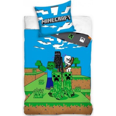 Carbotex bavlna povlečení Minecraft motiv Mob Monsters 100% bavlna 70x90 140x200 – Zboží Mobilmania