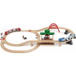 Brio 33512 Vláčkodráha velká s výhybkami mostem nástupištěm 42 dílů – Hledejceny.cz