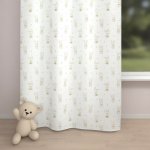 Biante Dětský bavlněný závěs Sandra SA-401 Zajíčci na bílém 150x260 cm – Sleviste.cz