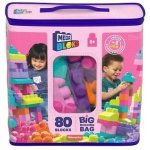 MEGA BLOKS Velký pytel kostek - Růžový (80) – Zboží Dáma