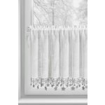 EUROFIRANY KRÁTKÁ VÁNOČNÍ ZÁCLONA NA PÁSCE XMAS 60X150 CM HVĚZDY – Hledejceny.cz