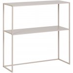 Bizzotto Béžový kovový toaletní stolek Alrik 78 x 27 cm – Zboží Mobilmania