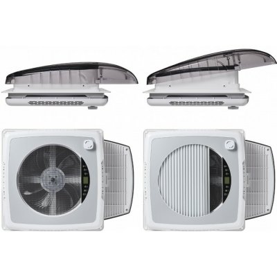 Tanatech PLUS FAN – Automatický střešní ventilátor 400×400 mm pro obytné vozy a karavany s LED osvětlením a zatemňovací roletou, průhledný – Zboží Mobilmania