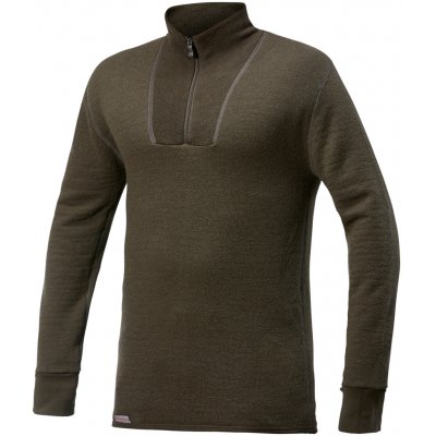 Woolpower Zip Turtleneck 200 pine green – Zboží Mobilmania
