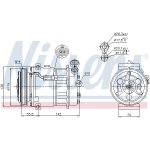 Kompresor klimatizace NISSENS 89157
