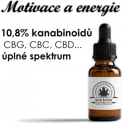 KlonyKonopí.cz CannabinoidSynergy SunShine konopný olej kapky na povzbuzení 1 ml – Zboží Mobilmania