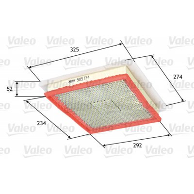 Vzduchový filtr VALEO 585174 – Hledejceny.cz