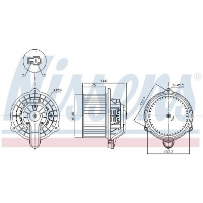 vnitřní ventilátor NISSENS 87568 – Sleviste.cz