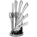 BestBerg 8 dílná sada nožů s otočným stojánkem BBK 8SI stříbrná – Zboží Dáma