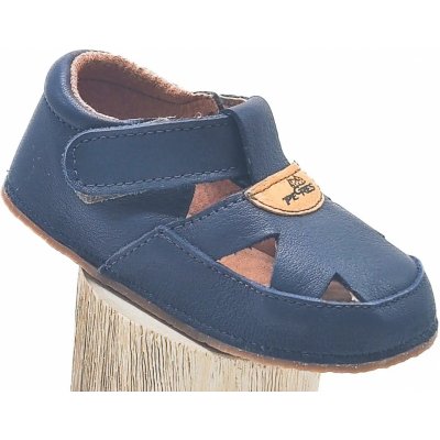 Pegres kožené sandálky B1096 modré – Zboží Dáma