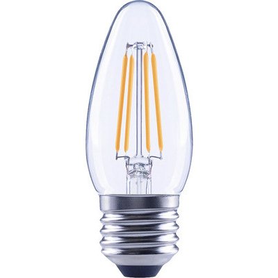 Flair LED žárovka C35 E27 4W/40W 470lm 2700K čírá stmívatelná – Hledejceny.cz