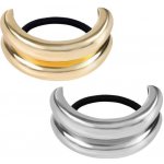 2 ks vlasové manžety do culíku, gumičky do vlasů, kovové gumičky do culíku ve tvaru U, módní – Zboží Mobilmania