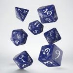 Q Workshop Classic RPG Dice Set cobalt & white – Zboží Mobilmania