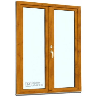 Kömmerling balkonové dveře 70 AD O+OS klapačka levé winchester/bílá 150 x 220 cm oboustranná klika + FAB + hliníkový práh – Hledejceny.cz