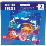 Bino Magnetické puzzle 3v1 mořský svět – Zboží Mobilmania