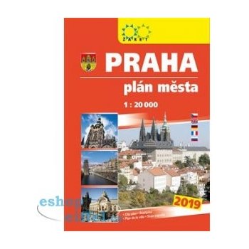 Praha plán města 1:20 000 2019