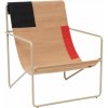 Zahradní židle a křeslo Ferm Living křeslo Desert Lounge Chaircashmere/block