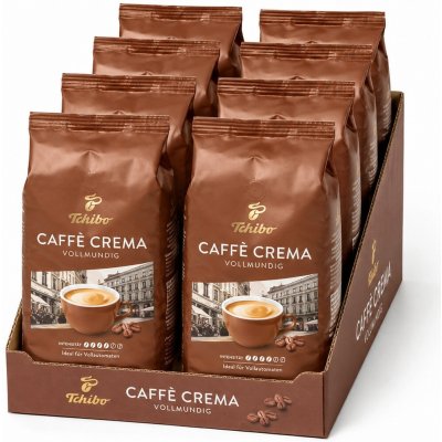 Tchibo Crema Vollmundig zrnková 8 x 1 kg – Hledejceny.cz