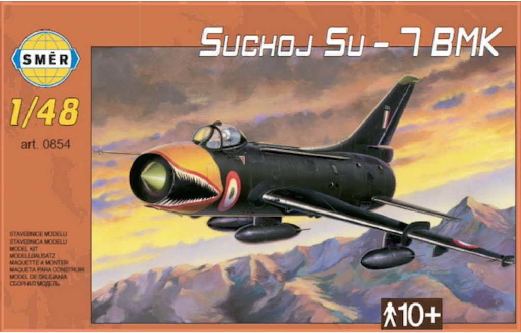 Směr plastikový model letadla ke slepení Suchoj SU-7 BMK slepovací stavebnice letadlo 1:48