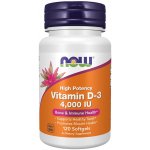 Now Foods Vitamín D3 4000 iu 120 kapslí – Hledejceny.cz