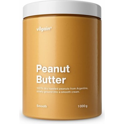 Vilgain Arašídové máslo jemné 1 kg – Zboží Dáma