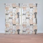 Záclony Roztomilá zvířátka: 2 ks - 150x250 cm - Sablio – Hledejceny.cz