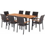 LIVARNO Sada zahradního nábytku Valencia, 9dílná, hnědá – Zboží Dáma