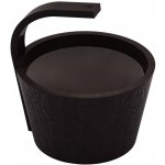 Sawo vědro do sauny dřevěné 4L černá – Zboží Dáma